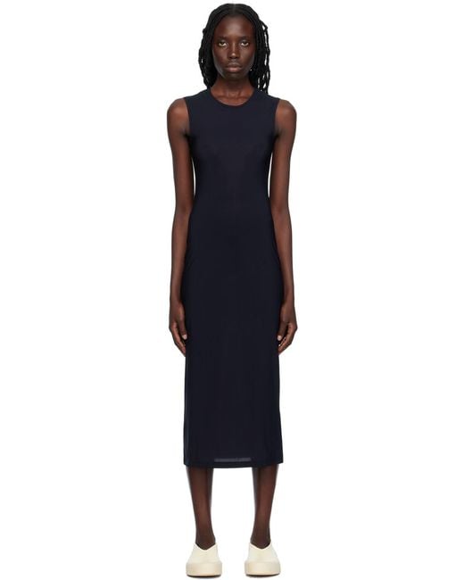 Jil Sander Black Jersey Slip Dress