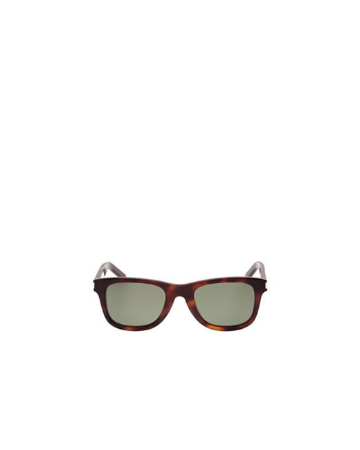 Saint Laurent White Eyewear Sl 51 Rectangular Sunglasses for men