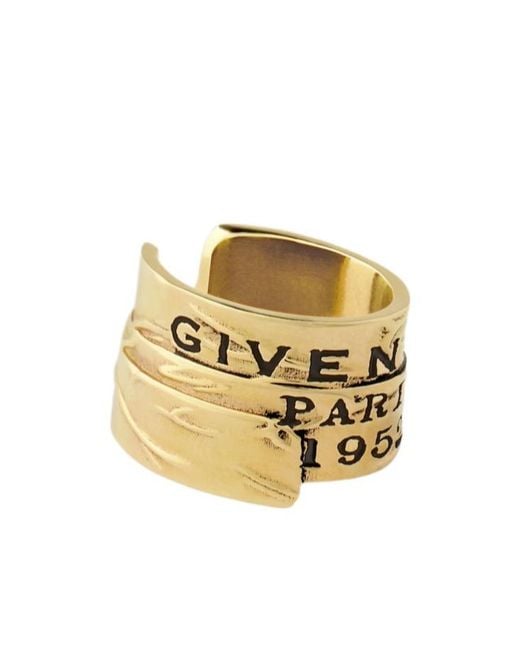 Givenchy Metallic Logo Tape Earcuff