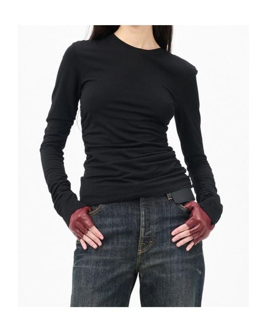 Our Legacy Strain Slim Long Sleeve T-Shirt in Black | Lyst
