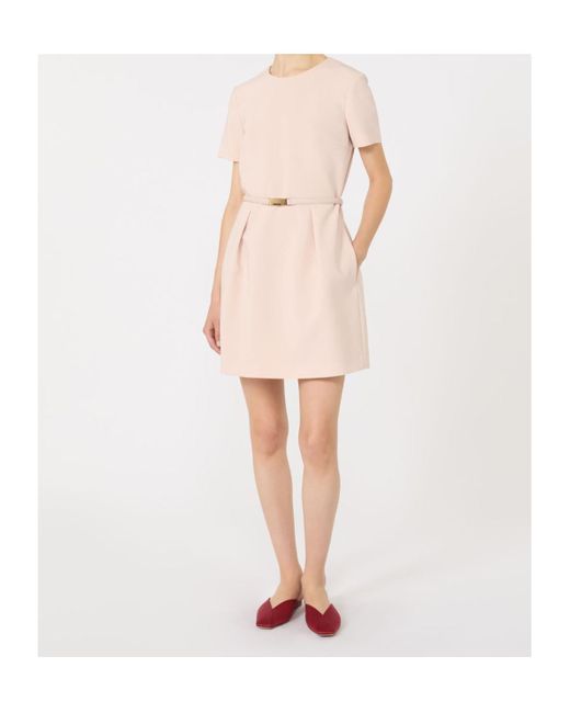 Max Mara Pink Cady Mini Dress