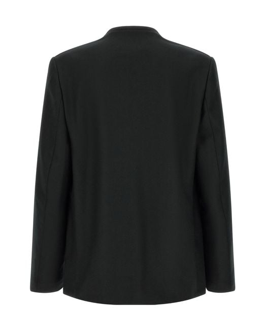 Maison Margiela Black Long-Sleeve Blazer for men