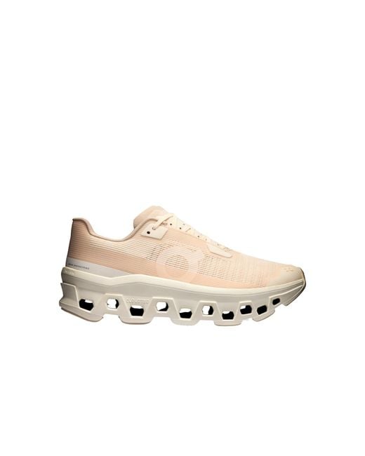 On Shoes Natural Cloudmonster Void Sneakers