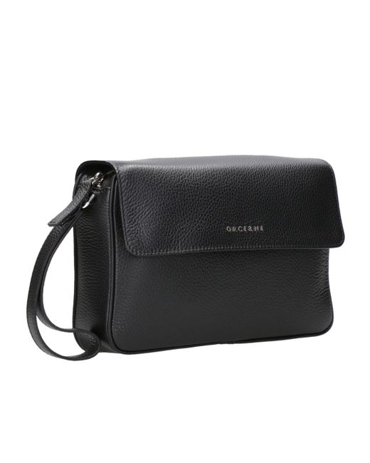 Orciani Black Clutch With Logo for men
