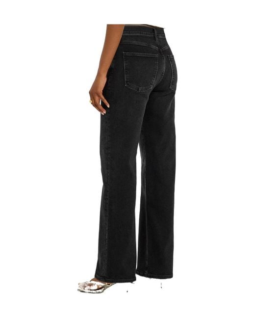 Agolde Black Straight-Leg Jeans