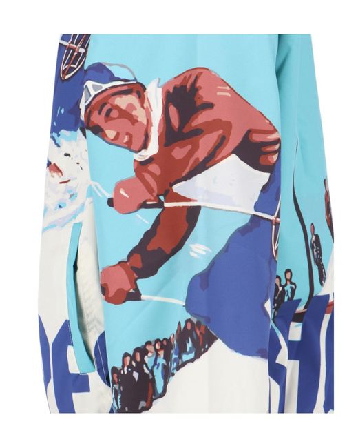 Rhude Blue Deux Resort Anorak Hooded Jacket for men