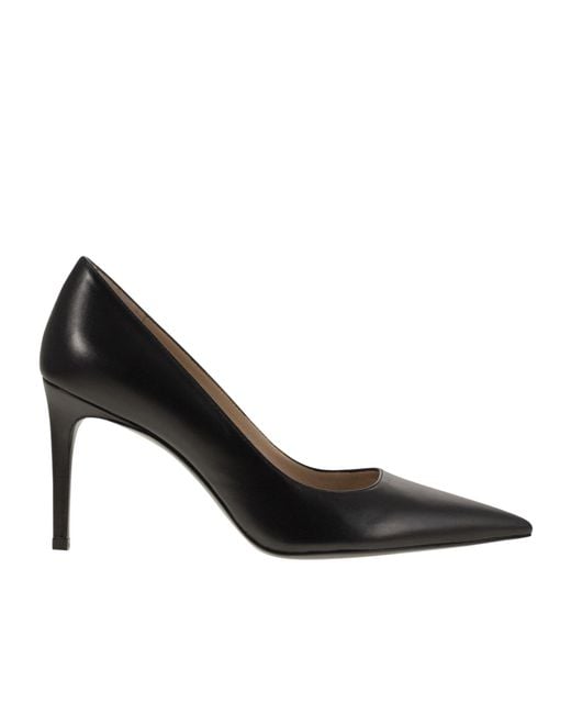 Stuart Weitzman Black Power 85 High Heels