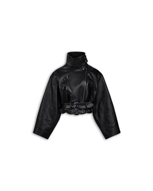 Alaïa Black Alaïa Belted High-Neck Jacket