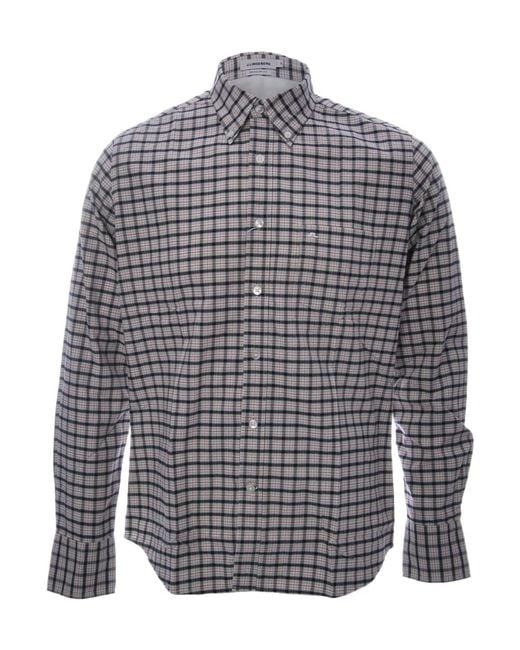 J.Lindeberg Blue Bobby Checked Shirt for men