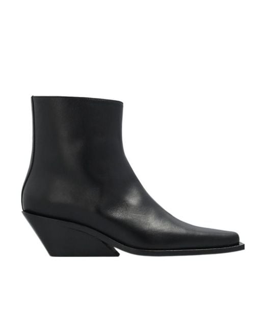 Ann Demeulemeester Black 'Gerda' And Ankle Boots