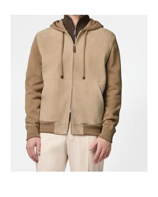 Tod's Natural Long-Sleeved Casual Jacket for men
