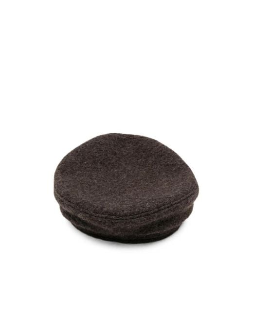 Ruslan Baginskiy Black Logo-Embroidered Beret
