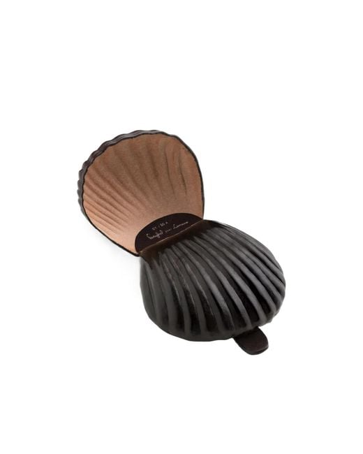 Lemaire Black X Carlos Penafiel Shell Coin Purse for men