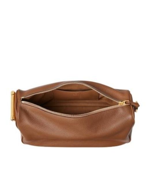 Gucci Brown Half Horsebit Medium Shoulder Bag