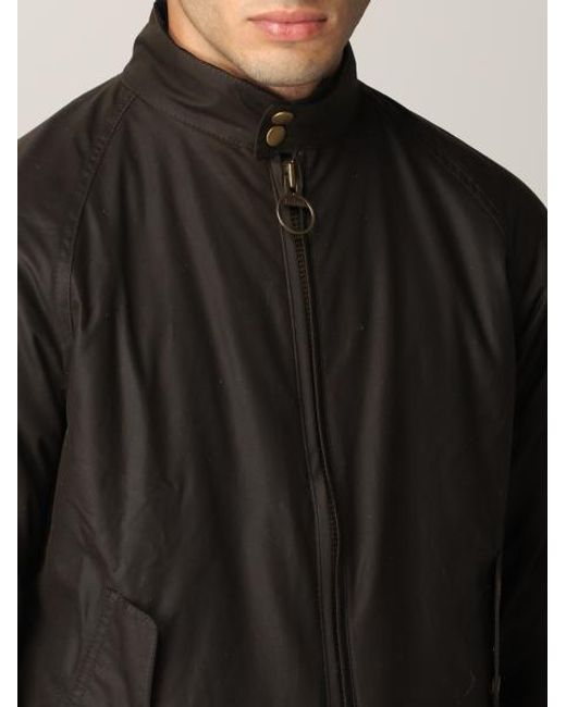 Barbour Black Bomber Jackets for men
