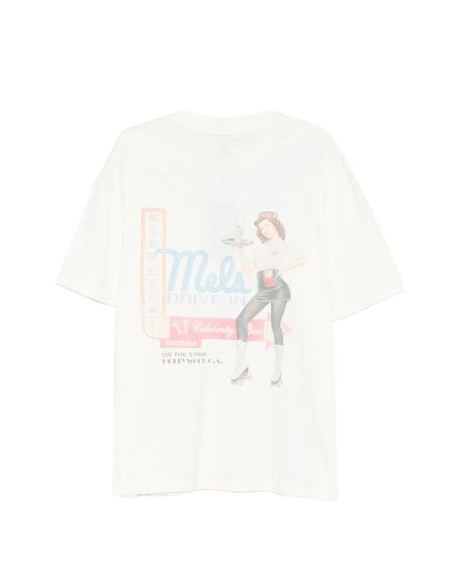 Represent White Mel's Diner Oversized T-Shirt for men