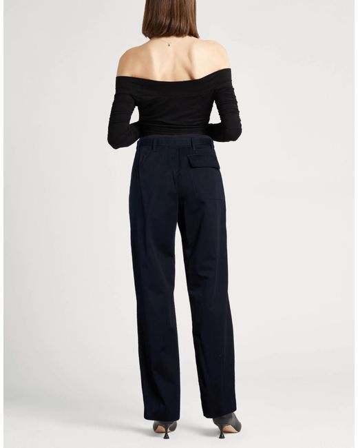 Tory Burch Blue Minimalist Straight-Leg Pants