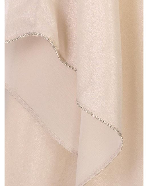 Peserico Natural Asymmetric Crewneck Blouse
