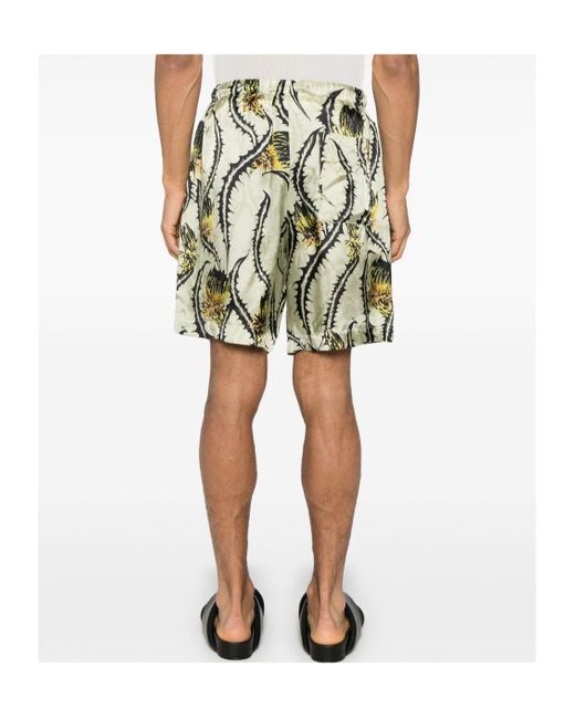 Dries Van Noten Green Piperi Shorts for men