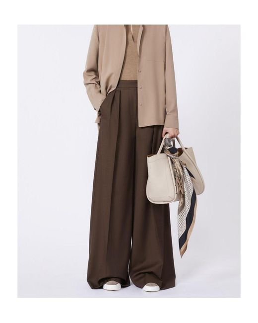 Max Mara Natural Small Marine Bag