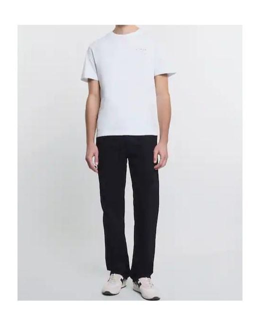 Hogan White Logo Printed Crewneck T-Shirt for men