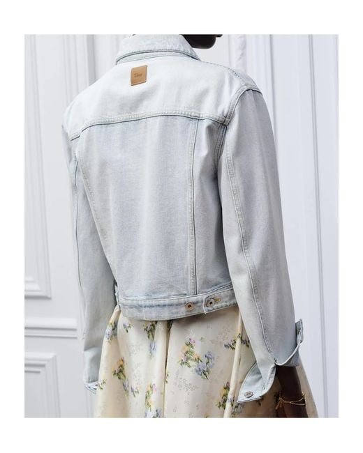 Dior White Short Denim Jacket