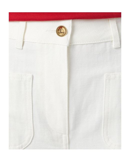 Loro Piana White Danbeth Trousers
