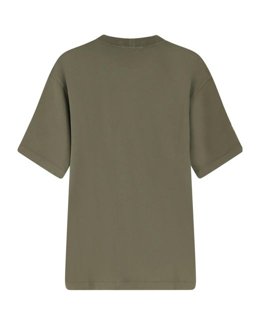 Stone Island Green Logo Patch Crewneck T-Shirt for men