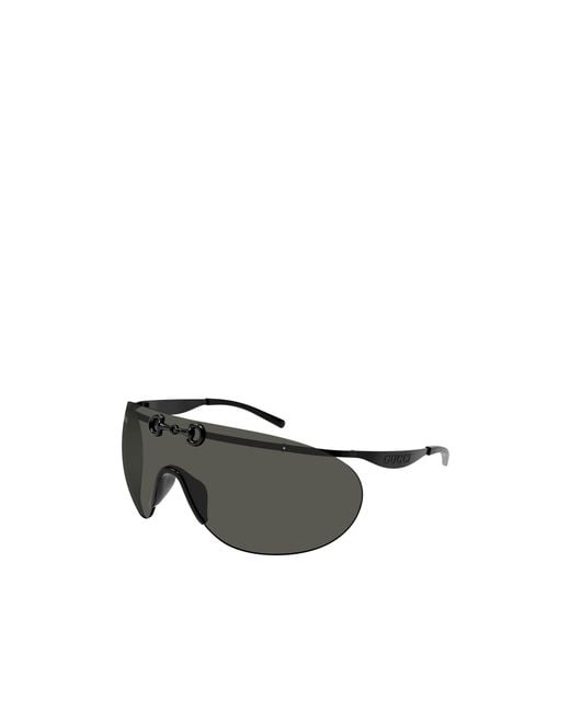 Gucci Black Eyewear Shield Frame Sunglasses for men