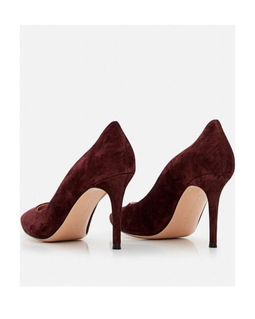 Gianvito Rossi Brown Pointy Suit High Heels