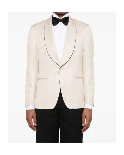Lardini White Single-Breasted Blazer for men