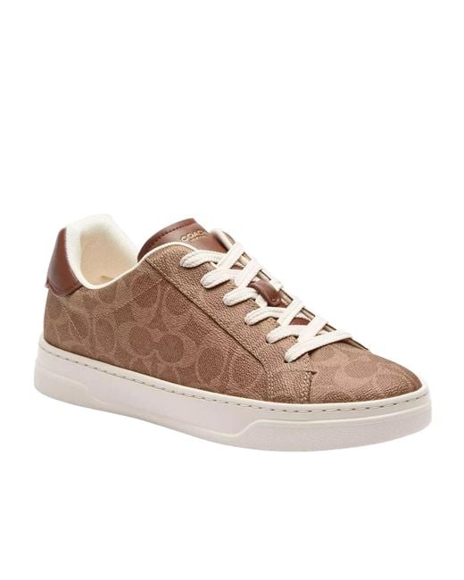 COACH Brown High Line Sneaker