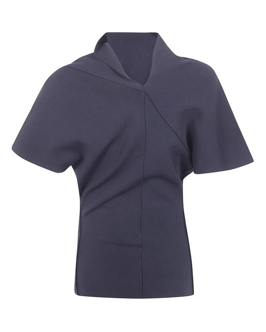 Rick Owens Blue Short-Sleeve Top