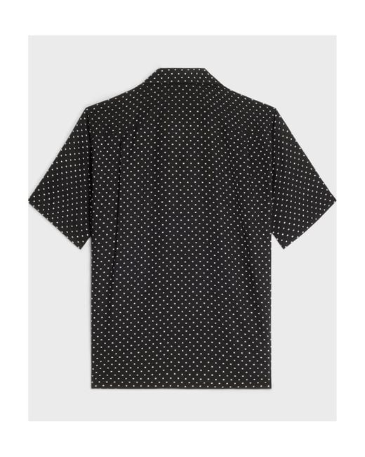Céline Black Hawaiian Shirt for men