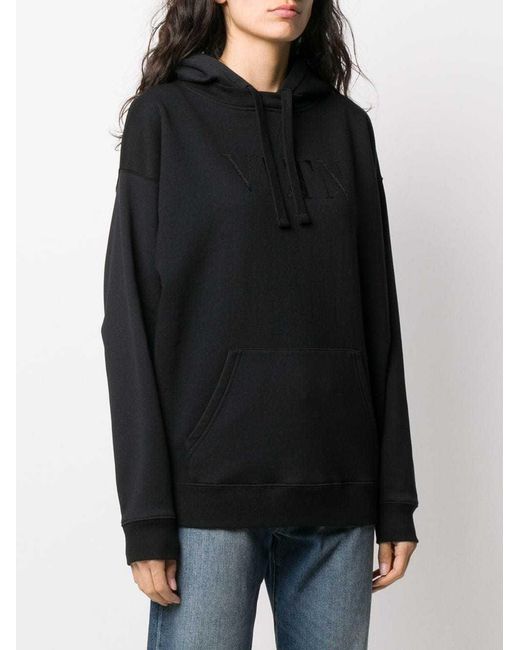 Valentino Black Vltn Print Hoodie