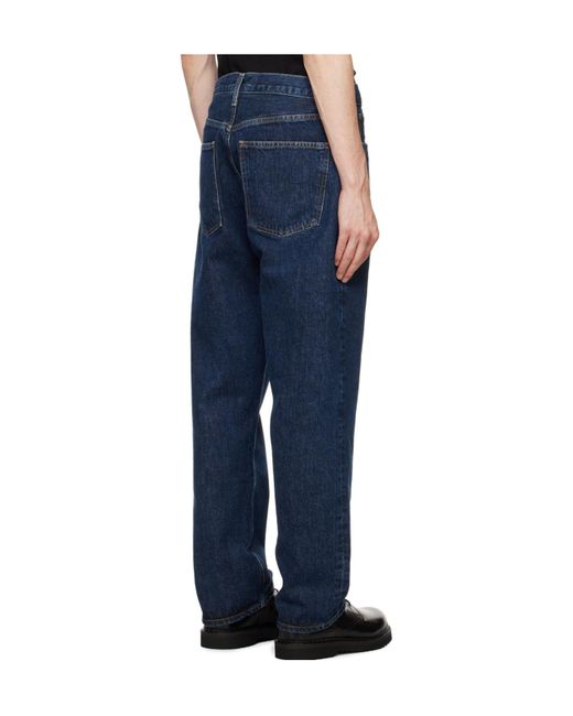 Agolde Blue Five-Pocket Denim Trousers for men