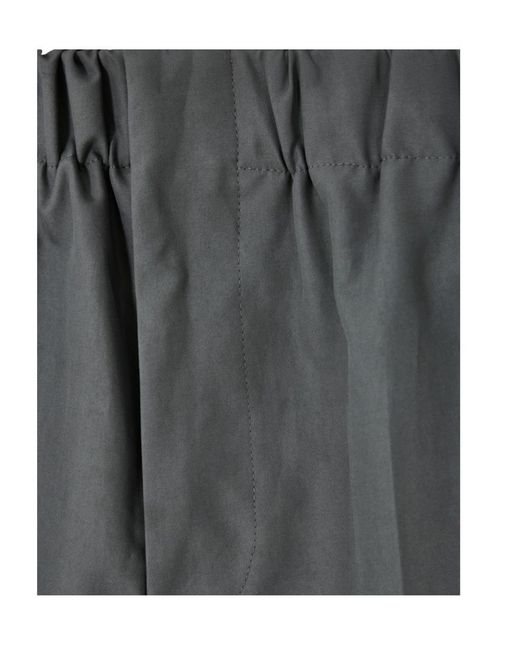 Jil Sander Gray Elasticated-Waist Trousers for men