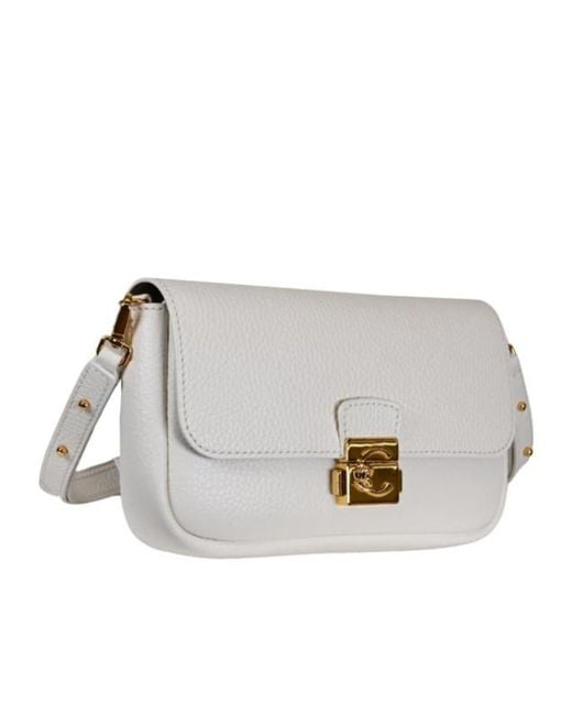 Coccinelle White Flap Shoulder Bag