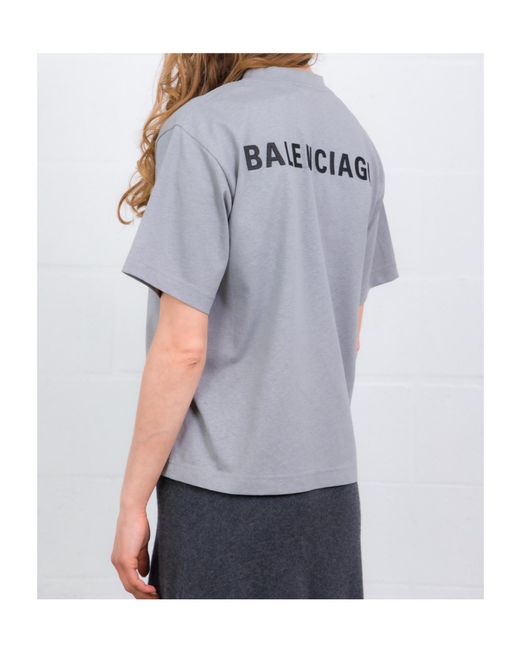 Balenciaga Blue Short-Sleeved T-Shirt