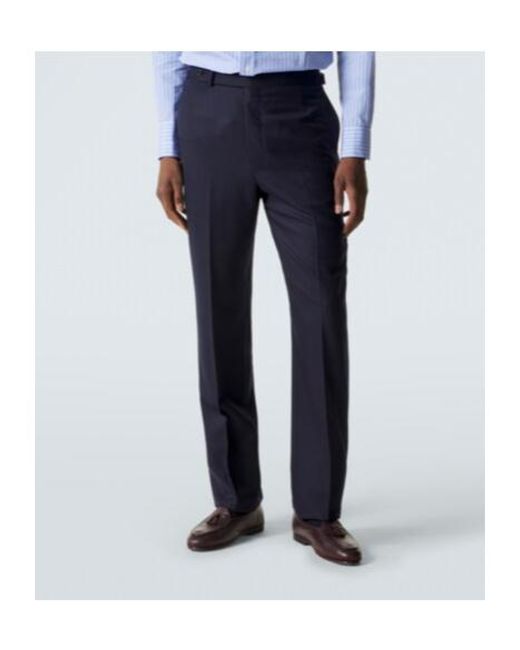 Dunhill Blue Wool Slim Pants for men