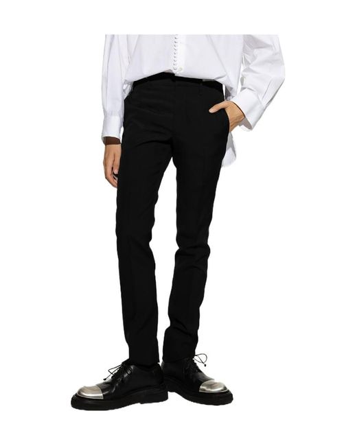 Givenchy Black Chained-Waistband Detail Pants for men