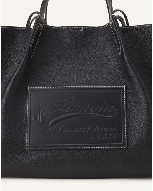 Lanvin Black Catch By Shopper Tote Bag