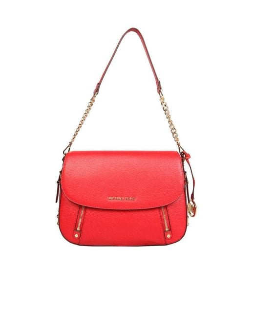 MICHAEL Michael Kors Red Top Flap Shoulder Bag