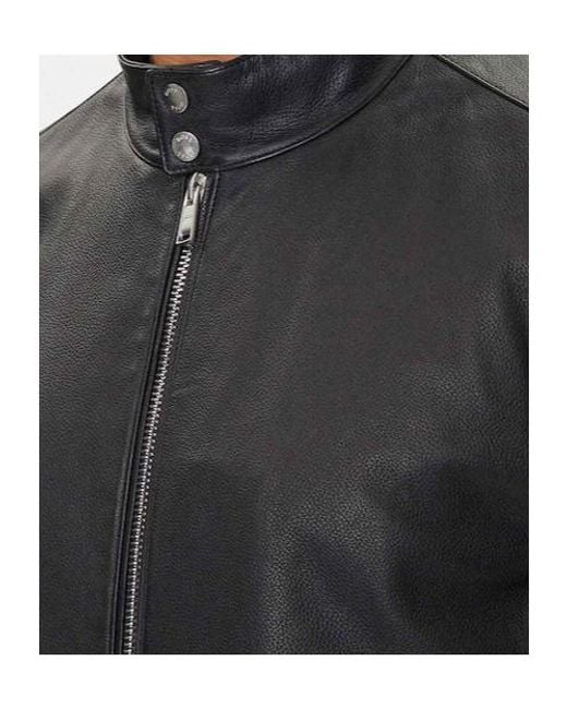 Boss Black Boss Zip-Up Leather Jacket for men