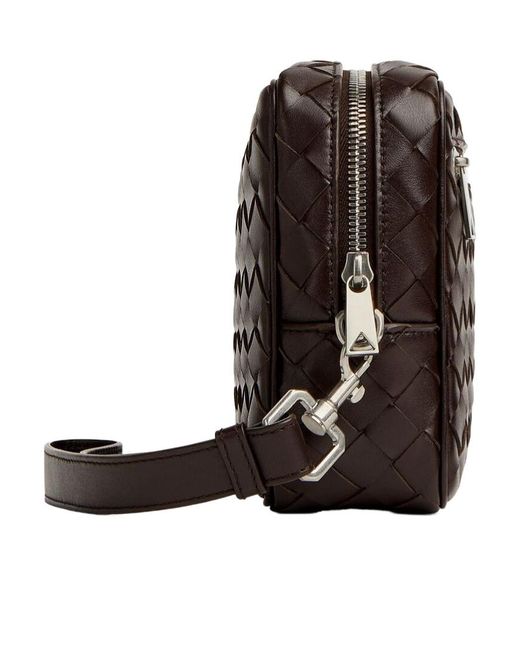 Bottega Veneta Brown Wristlet Intrecciato Pouch for men