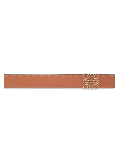 Loewe Brown Logo Buckled Reversible Belt for men