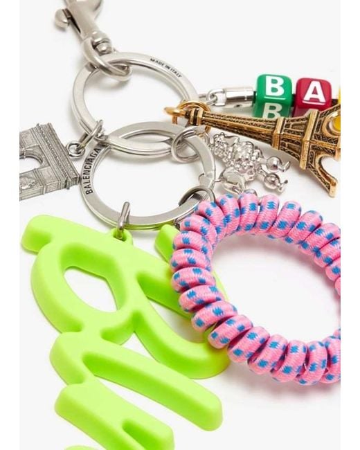 Balenciaga White Charm/Keychain Blncg