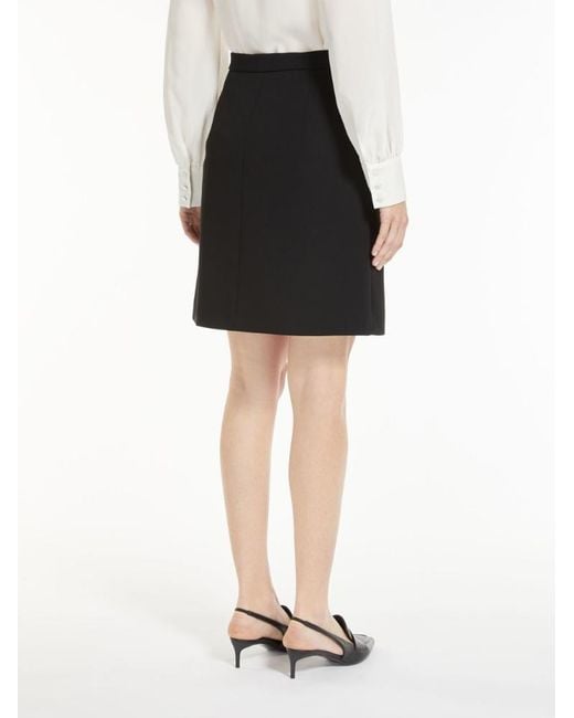 Max Mara Black Calesse High-Waisted Miniskirt