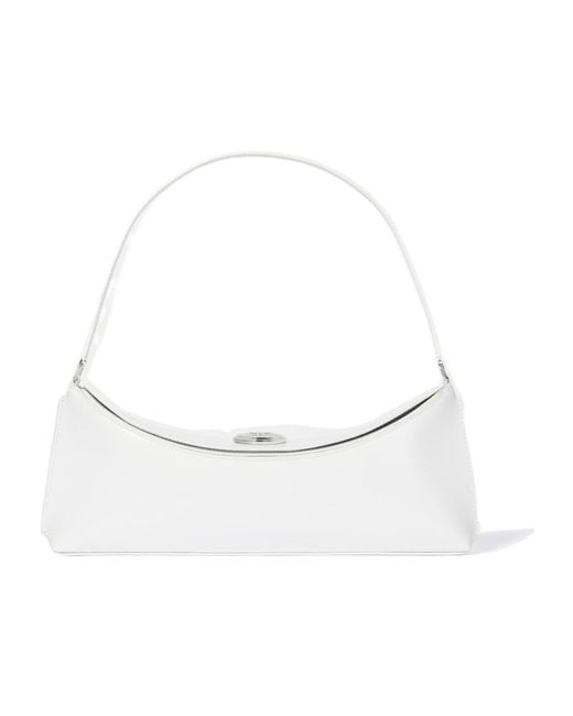 Jacquemus White The Ovalo Clutch Bag