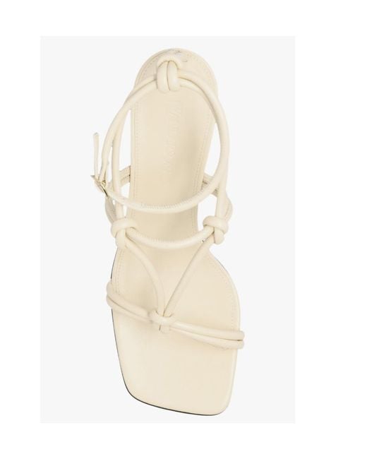 J.W. Anderson White Logo High-Heeled Sandals